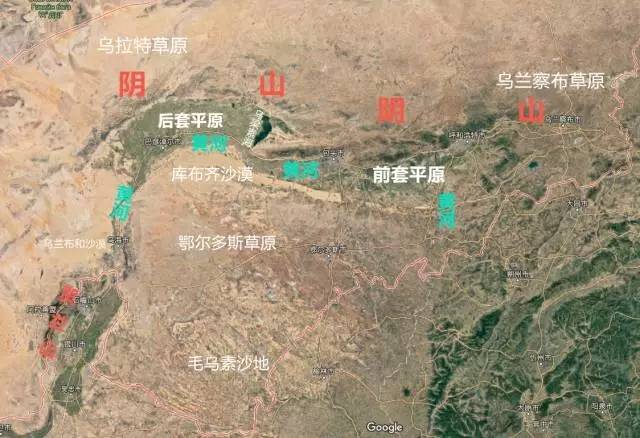 在干旱草原和荒漠之中开拓出了    黄河流域最肥沃的农田    河套平原