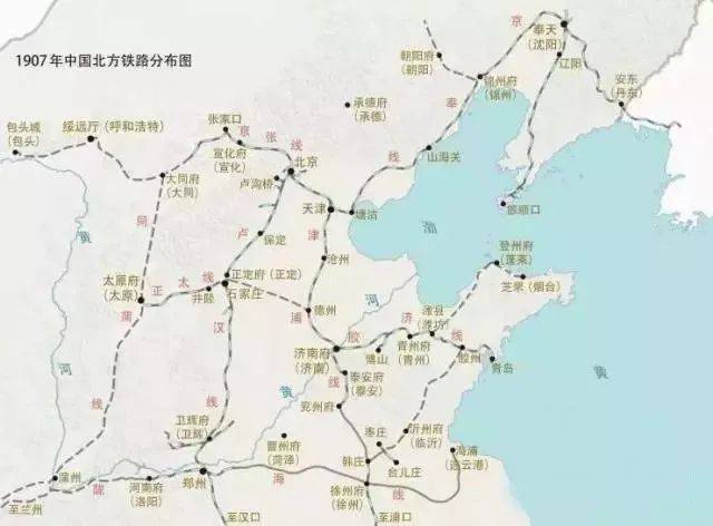 19世纪末,20世纪初津浦铁路(京沪铁路前身),胶济铁路出现在山东大地.